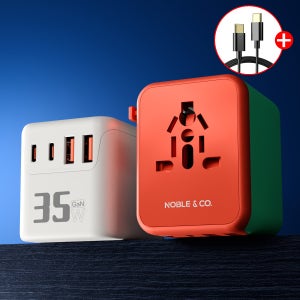 노블앤코 여행용 멀티 어댑터 해외 멀티탭 4구 파우치 초고속충전기 일본 태국 중국 콘센트