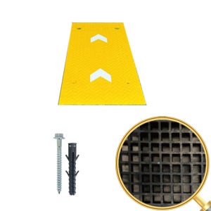 과속방지턱 W2000 조립식 노랑본체 1개 도로안전 서행 과속방지 차량방지턱 보수작업가능