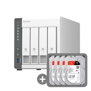 큐냅 QNAP TS-433-KR 합본 32TB 스토리지 Ironwolf 8TB x 4개 HDD 포함