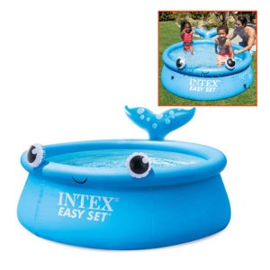 아이들이 좋아하는 인텍스 이지셋 고래모양 유아 아기 물놀이 수영장 이지풀장