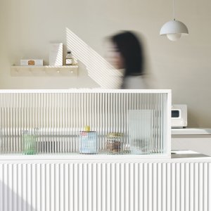 메종드꼼마 몽드 유리 파티션 아일랜드 주방 가벽 가림막 이동식 칸막이 무타공 1000