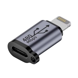 C타입 to 라이트닝8핀 변환 젠더 USB2.0 ios 기기용 변환 커넥터 스마트폰 패드 12W 충전 지원 데이터전송