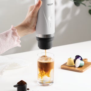 [내맘대로 바리스타]오쿠 핸드프레소 캡슐 호환 휴대용 야외용 커피머신 OCC-EC800WH