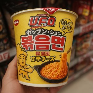 닛신 야키소바 UFO 볶음면 한국식 달콤매콤 치즈 79g