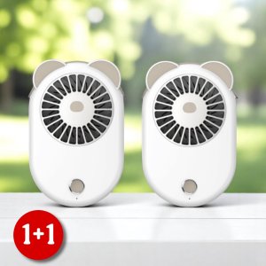 에디토 클립팬 휴대용 선풍기 넥 허리 목 바디 벨트 소형 충전식 BLDC 저소음 1+1