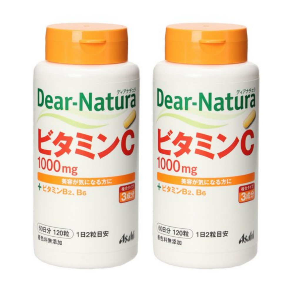 일본 아사히 Asahi <b>디어</b> 내츄라 <b>비타민</b>C 1000mg 캡슐 120정 2개