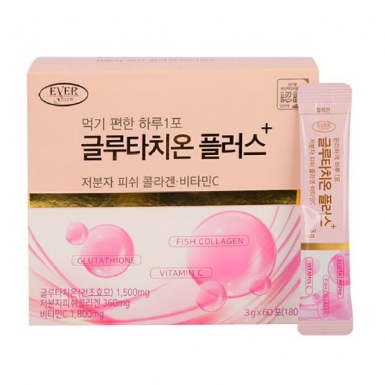 <b>에버그린</b> 글루타치온 플러스 3g x 60포