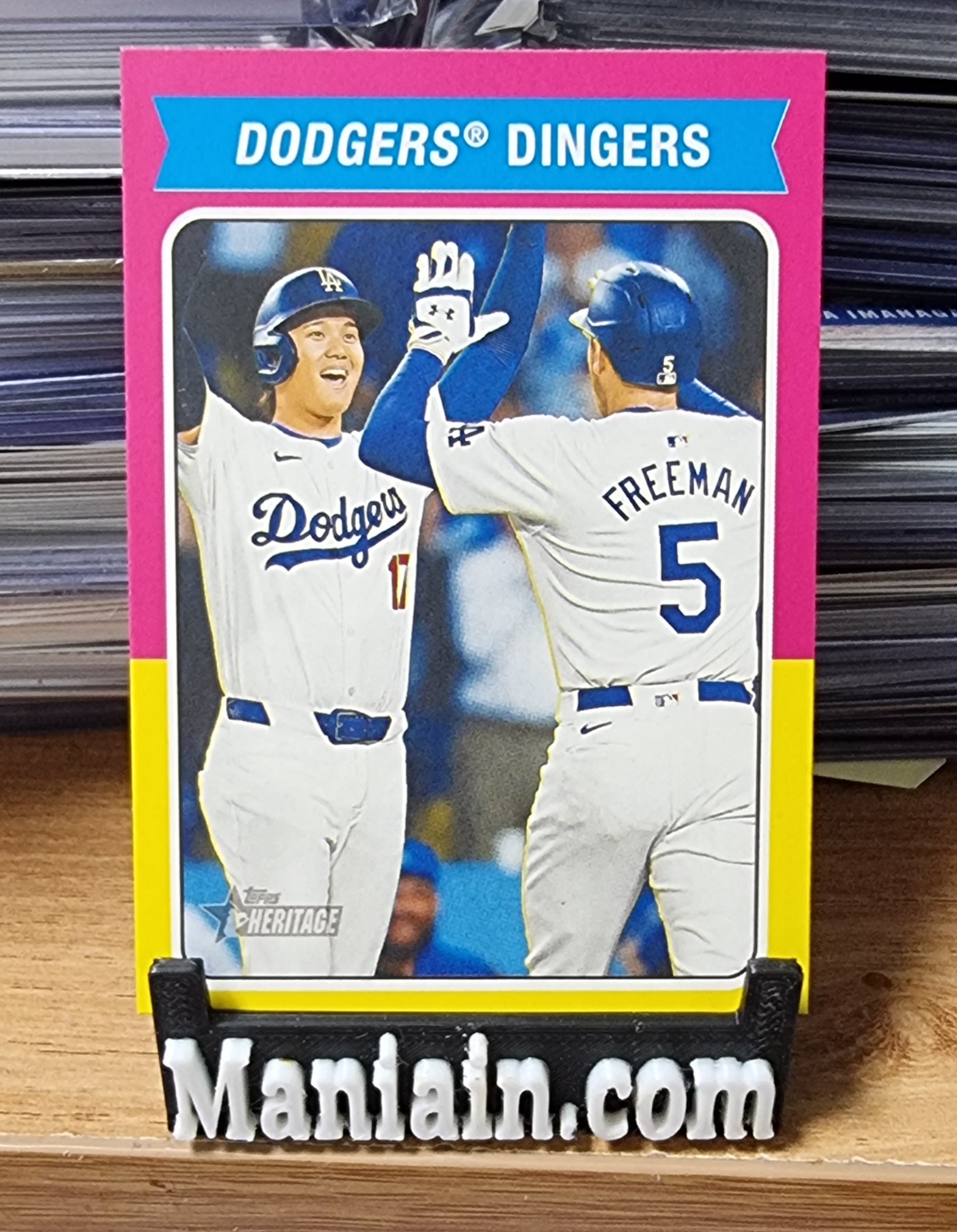 오타니 쇼헤이/프레디 프리먼 2024 Topps Heritage High Number Dodgers Dingers Ohtani/Freeman CC-10 MLB 야구 카드