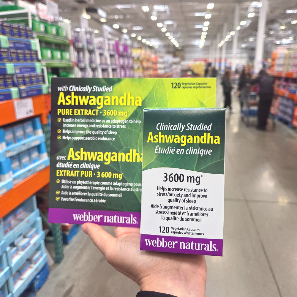 웨버네추럴스 아슈와간다 3600mg <b>스트레스 릴리프</b> 120정