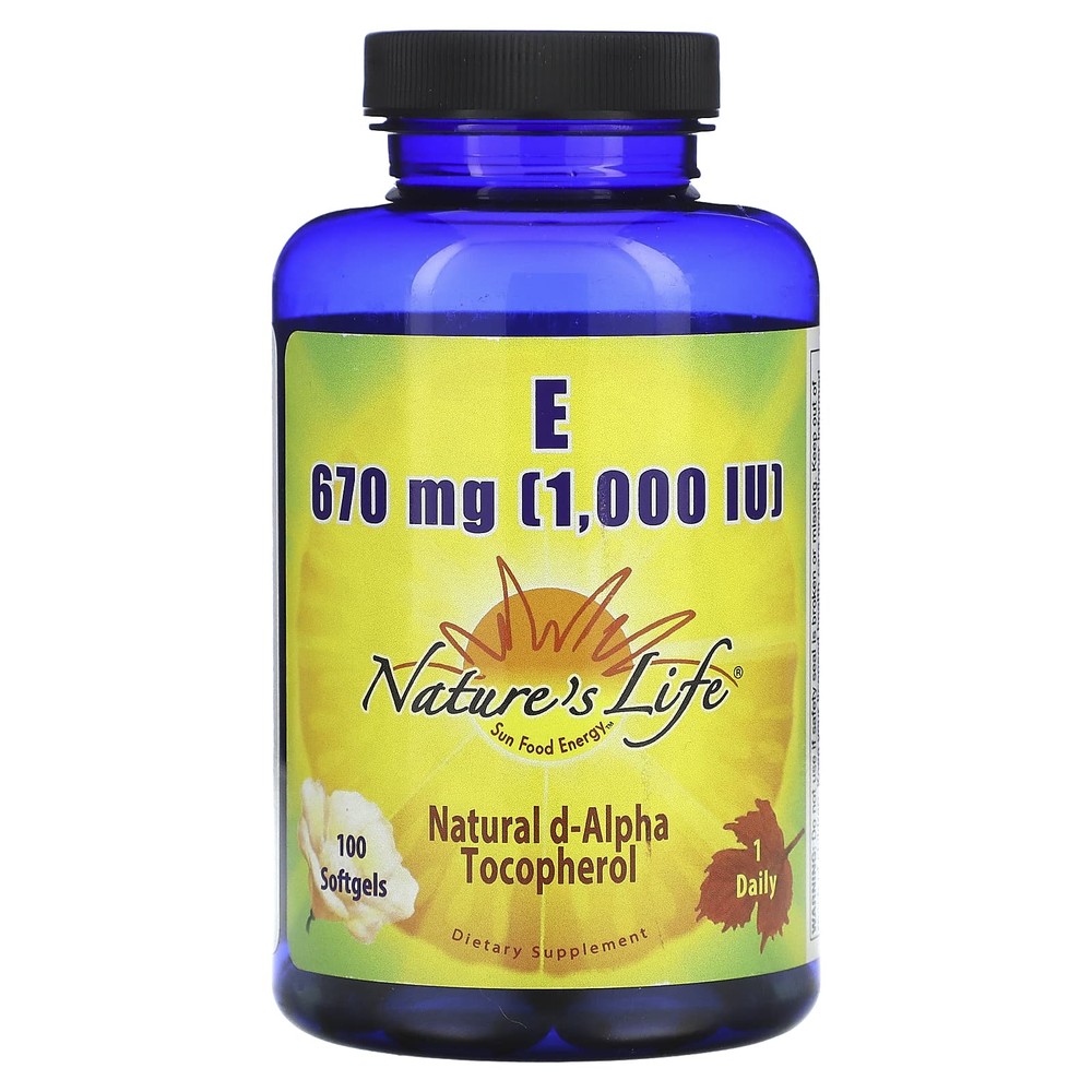 <b>네이처스라이프 비타민E</b> 670mg 1000IU 100정
