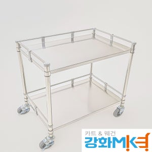 서빙 카트 이동식 업소용 가정용 주방 스텐 서빙카 600x430소 2단 드레싱카