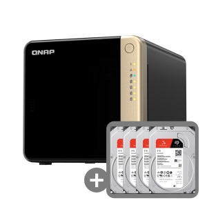 큐냅 QNAP TS-464-4G-KR 합본 32TB 스토리지 Ironwolf 8TB x 4개 HDD 포함 DIT