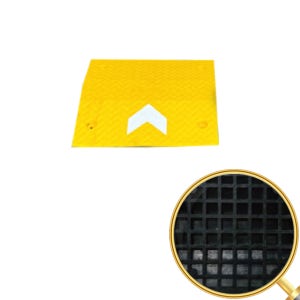 과속방지턱 W500 조립식 노랑본체1개 합성고무 도로안전 과속방지 차량방지턱 보수작업가능