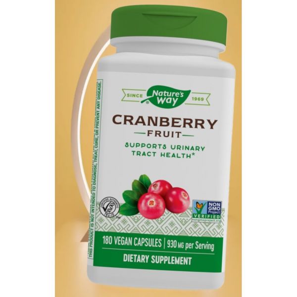 네이처로스 웨이 크랜베리 과일 <b>요로</b> 건강 지원 930mg 180개의 비건 캡슐 미국내수용