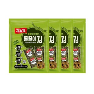 광천김 바삭한 줄줄이김 80g x 4개