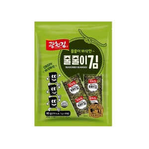 광천김 바삭한 줄줄이김 80g x 16개 / 한박스