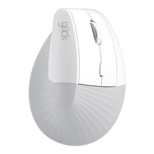 지클릭커 오피스프로 버티컬 도톰 쉬폰 무소음 인체공학 블루투스 무선 마우스 OP50 오프화이트
