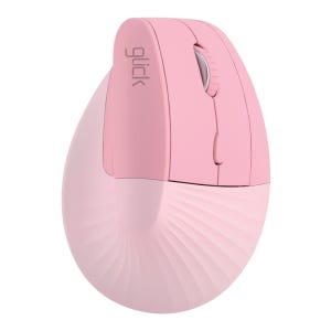 지클릭커 오피스프로 버티컬 도톰 쉬폰 무소음 인체공학 블루투스 무선 마우스 OP50 핑크