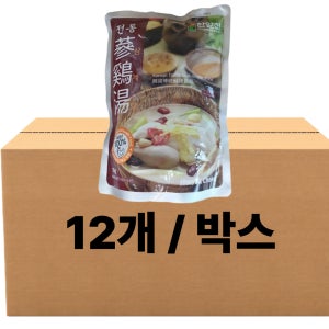 한알천 삼계탕 무료배송 1kg, 12개