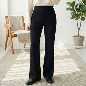 가을 여성 세미부츠컷 바지 데일리 밴딩 팬츠