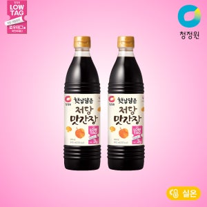 청정원 햇살담은 저당 맛간장 840ml, 2개