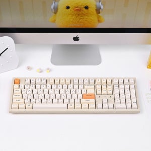 키크론 K10 PRO MAX 무선 기계식 키보드 애플 사무용 키보드 레트로 파스텔, 바나나축
