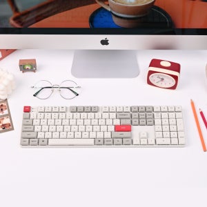 키크론 K5 SE 블루투스 무선 슬림 기계식 키보드 레트로, 바나나축