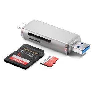 마이크로 SD카드 리더기 아이폰 사진 전송 리더기 c타입 데이터 전송 호환 듀얼 멀티 슬롯