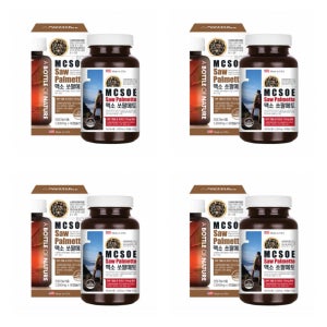 어바틀 맥소 쏘팔메토 맨파워골드 강직도 전립선 약1,300mg 90캡슐, 4개
