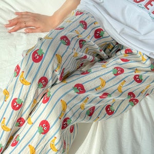 (3531) 롱 홈팬츠 라인토마토 인기상승 chill 팬츠 홈웨어 긴바지 붙지 않는 홈웨어