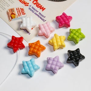 쿠션 별 비즈 공예 재료 DIY 목걸이 스트랩 팔찌 만들기 YD001