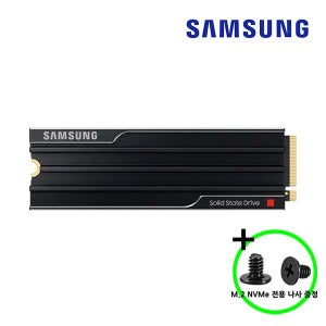 삼성전자 정품판매점 9100 PRO 히트싱크 M.2 NVMe SSD 4TB TLC 3D NAND PCIe5.0 DRAM 탑재 MZ-VAP4T0CW 고정나사증정