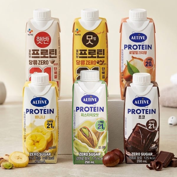 얼티브 프로틴 250ml 18개 초코 고소한맛 밤맛 바나나 로얄밀크티 피스타치오 혼합