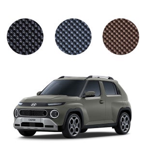 캐스퍼 EV 벌집매트 3D 고무 엠보싱 자동차 카매트 확장형