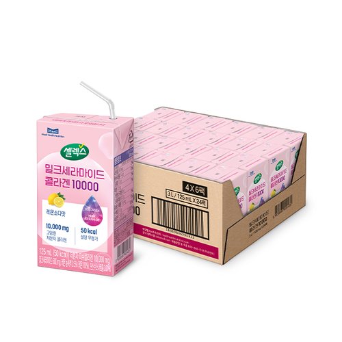 셀렉스 밀크세라마이드 <b>콜라겐 드링크</b> 10000 125ml x 24개입 (N4)