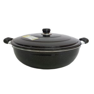 국산 업소용 튀김솥 볶음솥 5중 마블 코팅 튀김팬 38cm