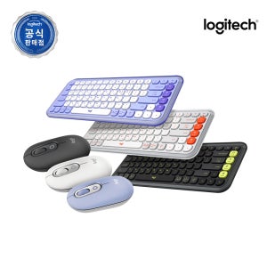 [세트할인]로지텍 코리아 팝 아이콘 POP 무선마우스 + iCON KEYS 무선키보드 세트