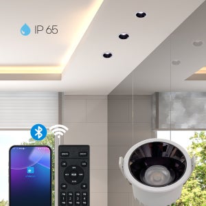 가본조명 IOT COB 움푹 흑도금 매입등 7W(2)/12W(3) 플리커프리 리모컨 별매