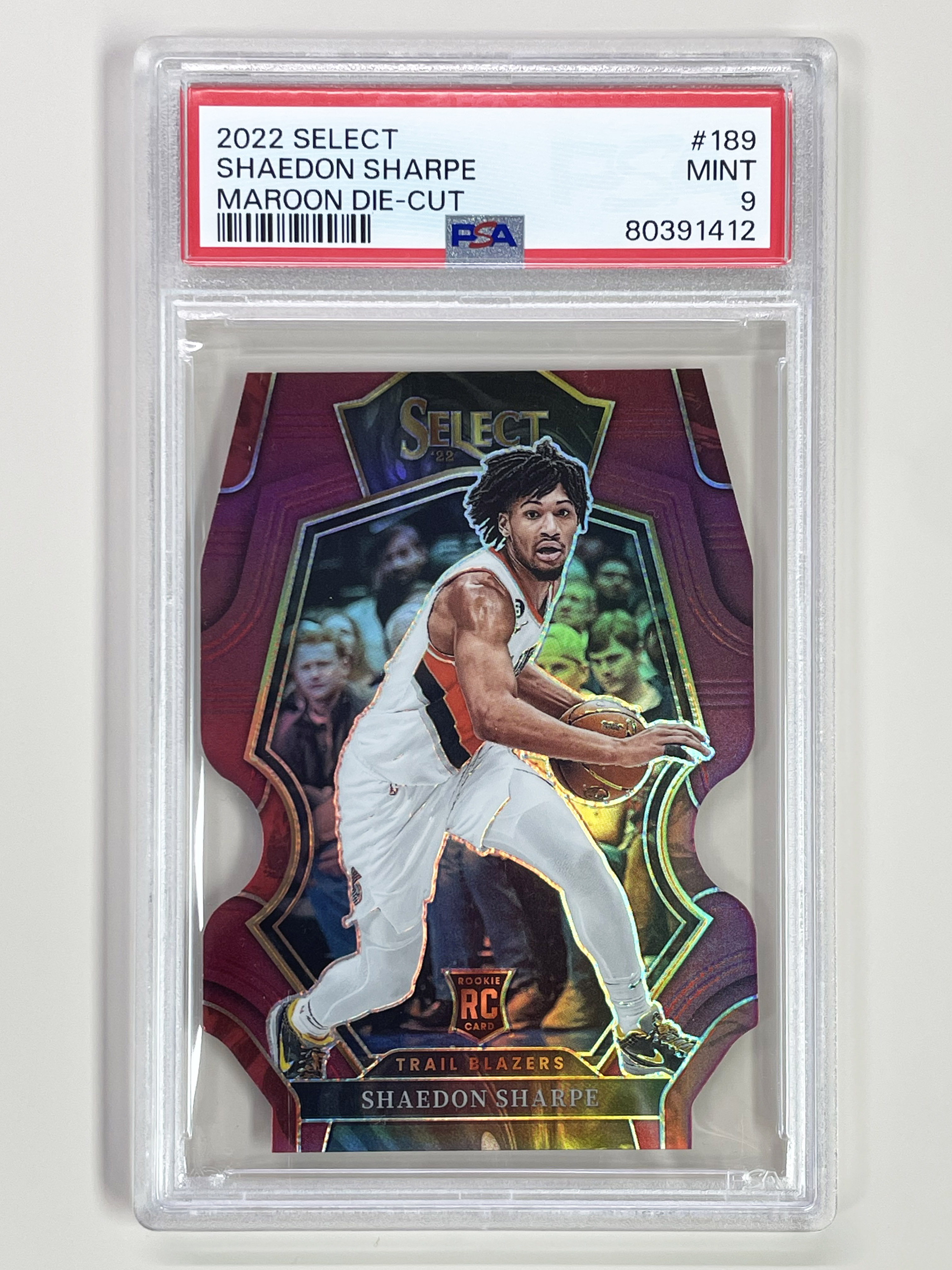 22-23 Select 189 Maroon Die-Cut /175 RC 셰이든 샤프 PSA9