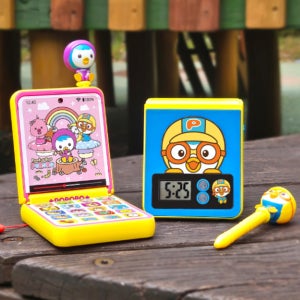 뽀로로 패티 플립폰 50가지 음성 효과음 음악 전자시계 기능 불빛 핸드폰 전화기 장난감