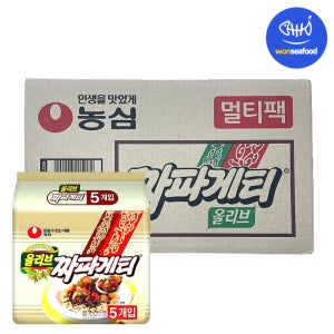 농심 올리브 짜파게티 140g X 40개 멀티팩 봉지 라면 한박스