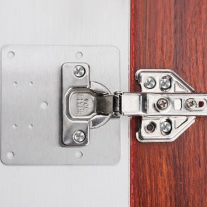 도톰한 경첩수리플레이트 도어수리 보조판 문짝고정킷 스틸 대형