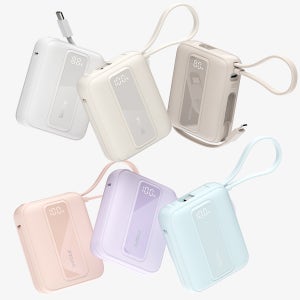 30W PPS 초고속 충전 10000mAh 기내반입 미니 일체형 휴대용 보조배터리