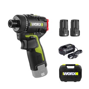 웍스 충전 드릴 드라이버 전동 12V 2.0Ah 배터리2개 BL WU129