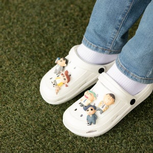 짱구 캐릭터 슈즈 참 5P세트 신발꾸미기 크록스 신발 호환 장식 악세사리