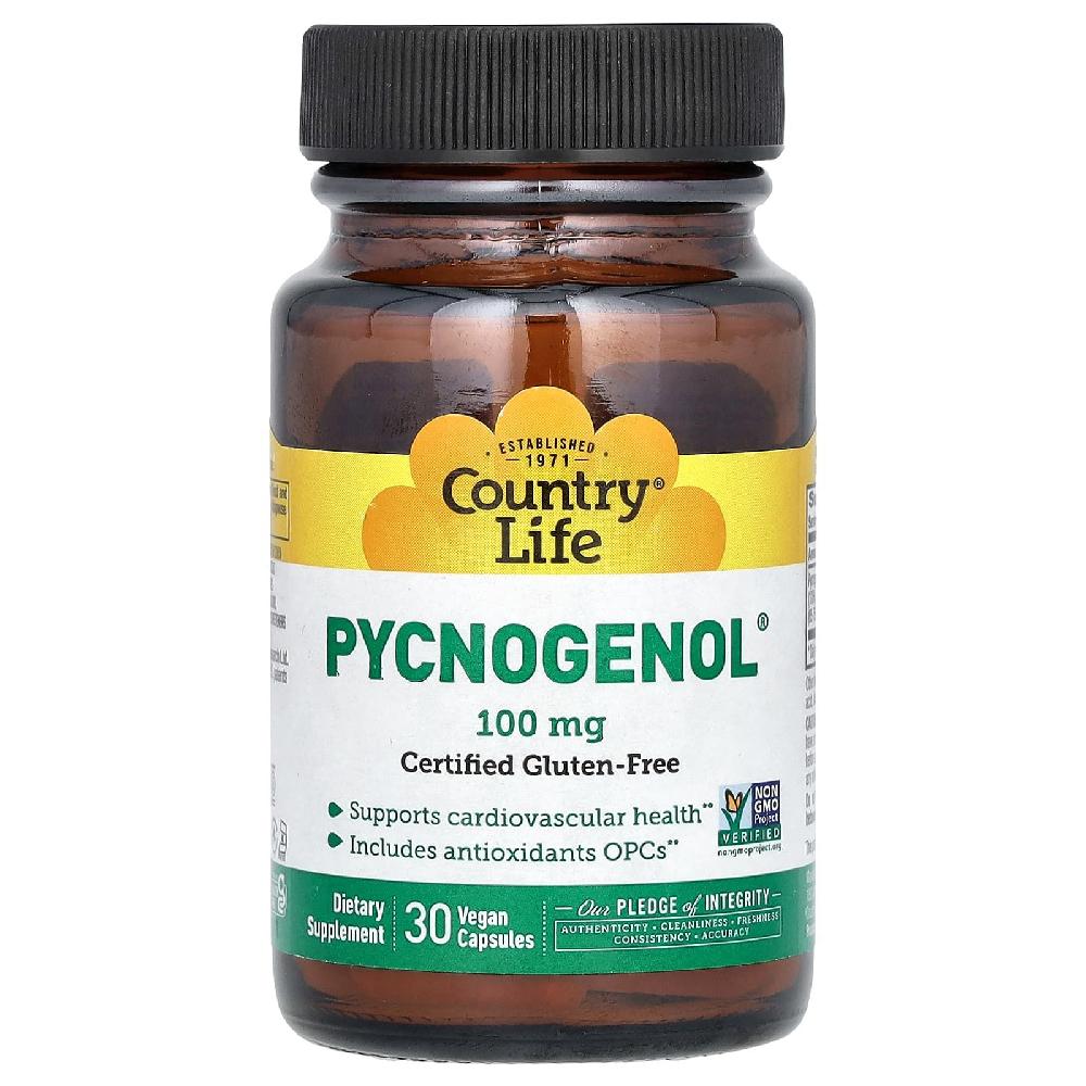 <b>컨트리라이프 피크노제놀</b> 항산화제 Pycnogenol 100mg 베지 캡슐 30정