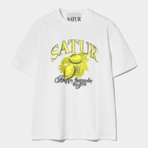 [세터] 시트론 썸머 그래픽 반팔 티셔츠 세터데이 화이트