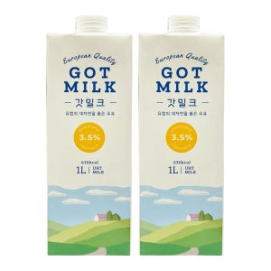 갓밀크 우유 1L, 2개