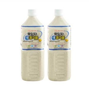 국내산 100% 남원 대두 검은깨 순수 흑임자 콩물 한층 더 고소한 맛 1L x 2병