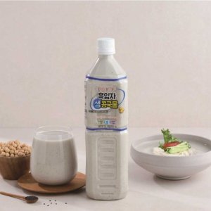 국내산 100% 남원 대두 검은깨 순수 흑임자 콩물 한층 더 고소한 맛 1L x 6병